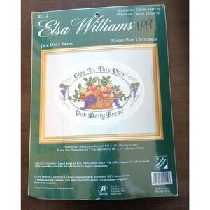 ELSA WILLIAMS COUNTED CROSS STITCH KIT 02112 Our Daily Bread NEW Made In USA
